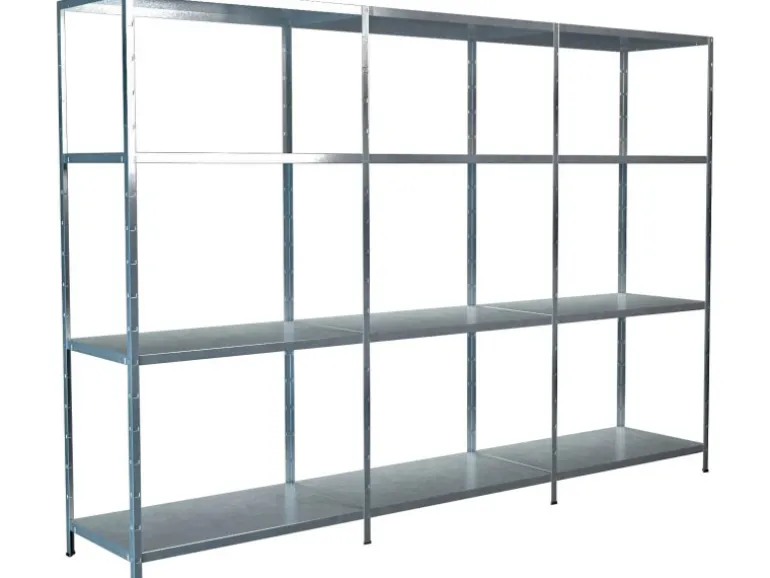 Schulte Set 1 Steckregal und 2 Anbauregale Verzinkt 180 cm x 260 x 50 cm
