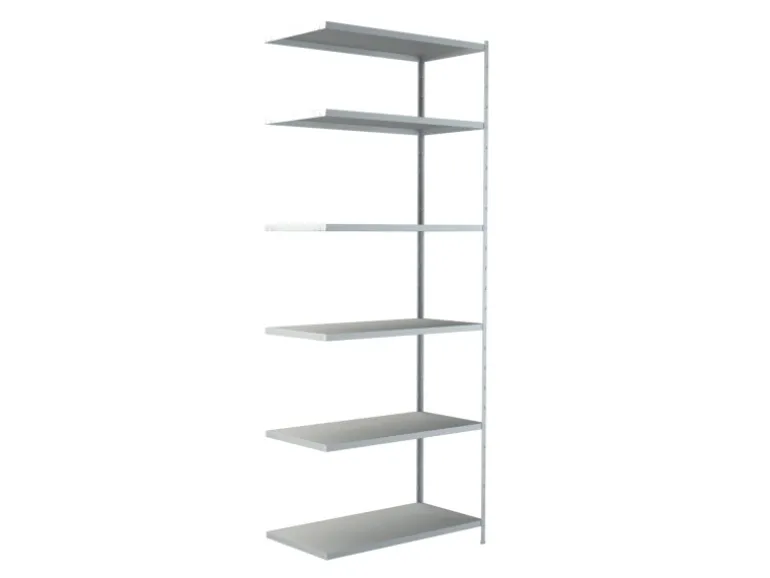 Schulte Steck-Anbauregal 250 cm x 100 cm x 50 cm Weiß