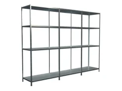 Schulte Steck-Grund- und 2 x Anbauregale 180 cm x 300 cm x 50 cm Verzinkt