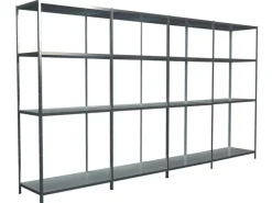 Schulte Steck-Grund- und 3 x Anbauregale 180 cm x 380 cm x 35 cm Verzinkt