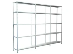 Schulte Steck-Grund- und 2 x Anbauregale 200 cm x 320 cm x 35 cm Weiß