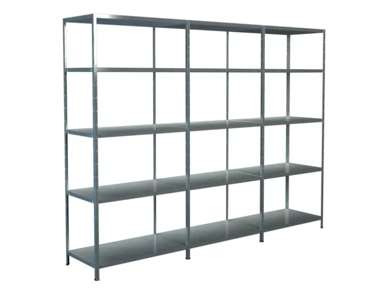 Schulte Steck-Grund- und 2 x Anbauregale 200 cm x 360 cm x 50 cm Verzinkt
