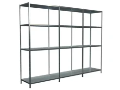 Schulte Steck-Grund- und 2 x Anbauregale 180 cm x 320 cm x 50 cm Verzinkt