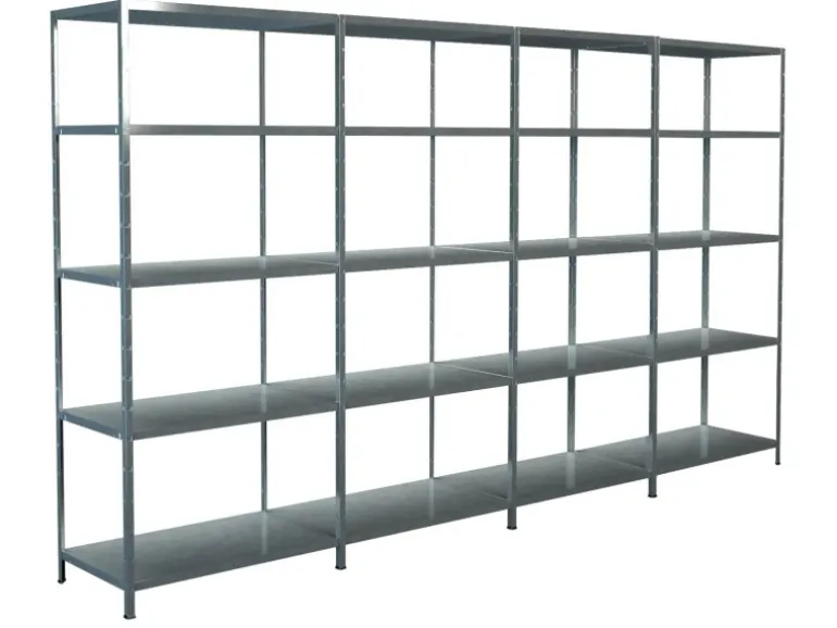 Schulte Steck-Grund- und 3 x Anbauregale 200 cm x 380 cm x 50 cm Verzinkt