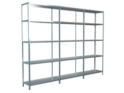 Schulte Steck-Grund- und 2 x Anbauregale 200 cm x 320 cm x 35 cm Verzinkt