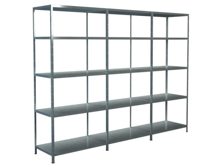 Schulte Steck-Grund- und 2 x Anbauregale 200 cm x 340 cm x 50 cm Verzinkt