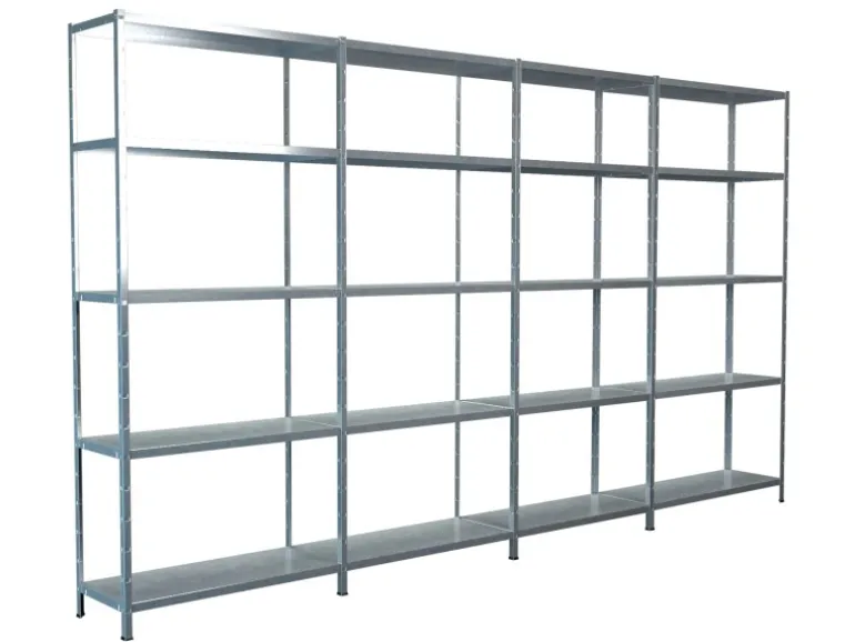 Schulte Steck-Grund- und 3 x Anbauregale 200 cm x 400 cm x 35 cm Verzinkt