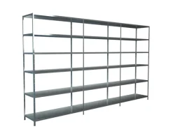 Schulte Steck-Grund- und 2 x Anbauregale 230 cm x 260 cm x 35 cm Verzinkt