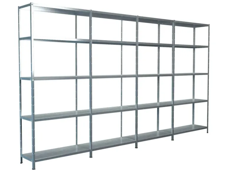 Schulte Steck-Grund- und 3 x Anbauregale 200 cm x 380 cm x 35 cm Verzinkt