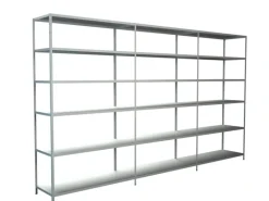 Schulte Steck-Grund-/Anbauregale 230 cm x 360 cm x 35 cm Weiß