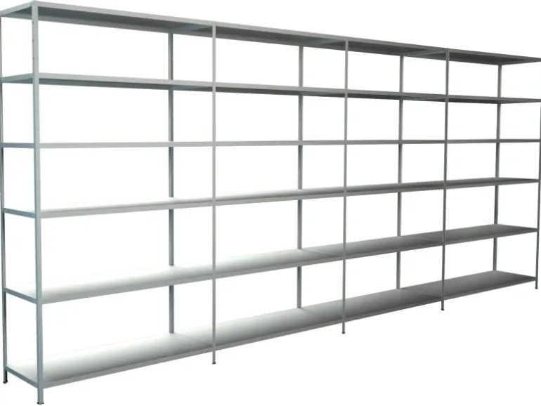 Schulte Steck-Grund-/Anbauregale 230 cm x 380 cm x 35 cm Weiß