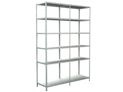 Schulte Steck-Grund-/Anbauregal 230 cm x 160 cm x 50 cm Weiß