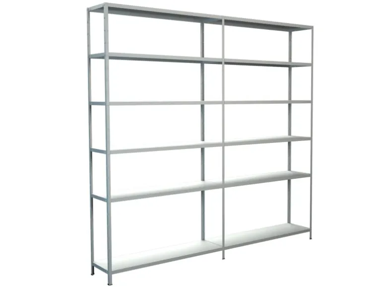 Schulte Steck-Grund-/Anbauregal 230 cm x 240 cm x 35 cm Weiß