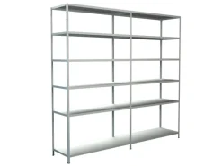 Schulte Steck-Grund-/Anbauregal 230 cm x 240 cm x 50 cm Weiß