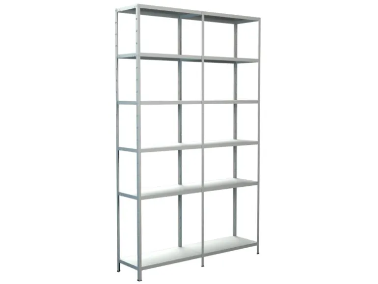 Schulte Steck-Grund-/Anbauregal 230 cm x 140 cm x 35 cm Weiß