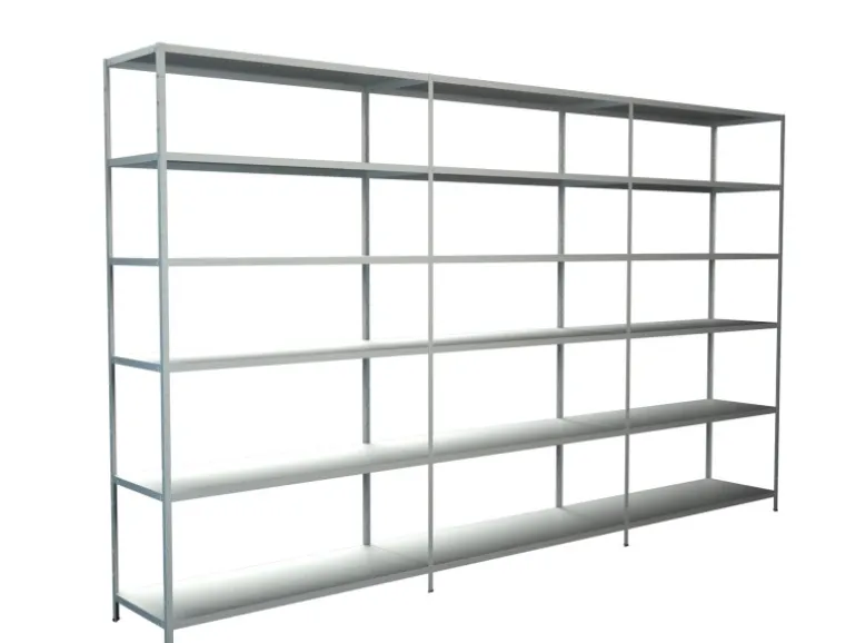 Schulte Steck-Grund-/Anbauregale 230 cm x 300 cm x 35 cm Weiß