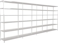Schulte Steck-Grund-/Anbauregale 230 cm x 380 cm x 50 cm Weiß