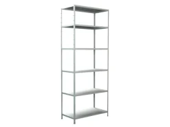 Schulte Steck-Grundregal 250 cm x 100 cm x 50 cm Weiß
