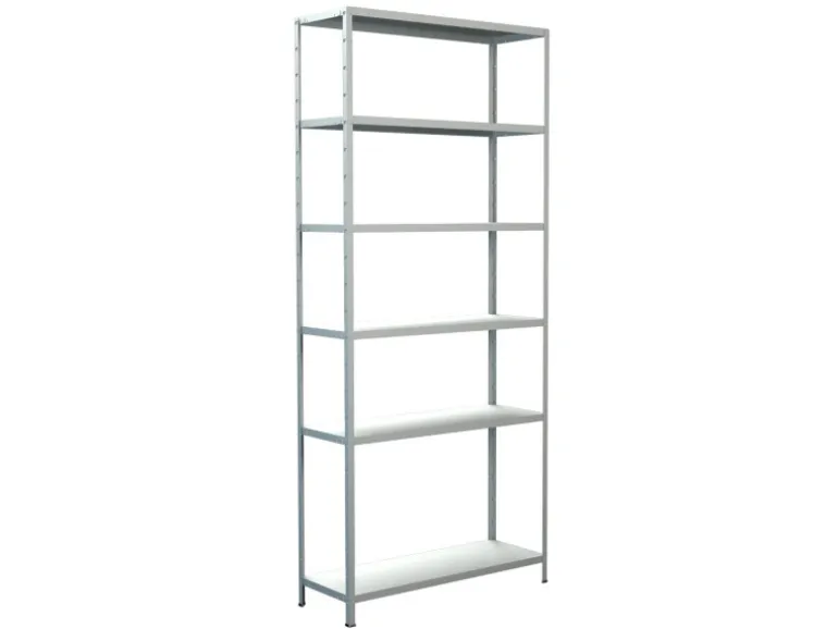 Schulte Steck-Grundregal 230 cm x 100 cm x 35 cm Weiß