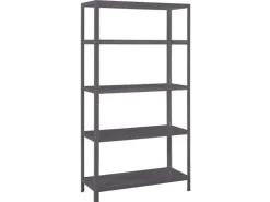 Schulte Stecksystem-Grundregal 180 cm x 90 cm x 40 cm Schwarz
