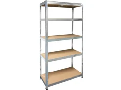 Schulte Stecksystem-Schwerlastregal M 180 cm x 90 cm x 45 cm Verzinkt