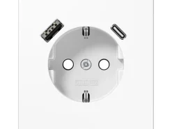 Schutzkontakt-Steckdose mit USB