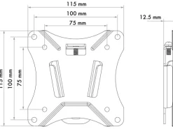 Schwaiger TV-Wandhalter Fixed 1 für 25 Kg Fix