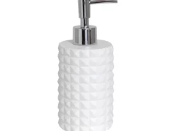 Seifenspender Mosaik Polyresin Weiß