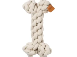 Seil-Hundespielzeug Knochenform Weiß 19 cm x 12 cm x 5 cm