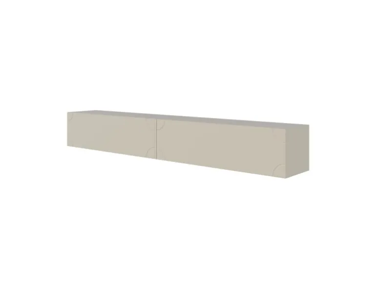 Selsey TV-Hängeboard Bisira mit Gravur 200 cm Kaschmirgrau