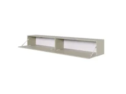 Selsey TV-Hängeboard Bisira mit Gravur 200 cm Kaschmirgrau