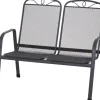 Siena Garden Elda 2er Bank Matt-Anthrazit 95 x 66 x 108 cm