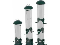 Siena Garden Futterspender Feeder Basic Kunststoff Grün Ø 13,4 cm x 43 cm