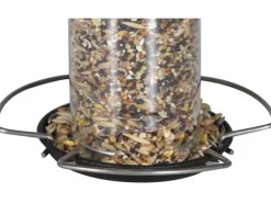 Siena Garden Futterspender Feeder Stahl Schwarz Ø 10 cm x 20 cm