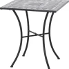 Siena Garden Gartentisch Como Quadratisch Grau 60 cm x 60 cm