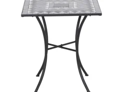 Siena Garden Gartentisch Como Quadratisch Grau 60 cm x 60 cm