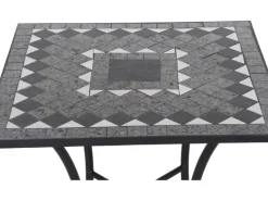 Siena Garden Gartentisch Como Quadratisch Grau 60 cm x 60 cm