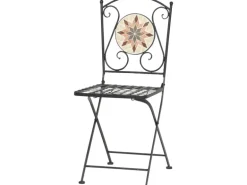 Siena Garden Klappsessel Stella Eisen 37 cm x 36 cm x 90 cm Schwarz Mosaik