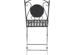 Siena Garden Klappsessel Stella Eisen 37 cm x 36 cm x 90 cm Schwarz Mosaik