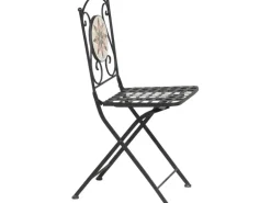 Siena Garden Klappsessel Stella Eisen 37 cm x 36 cm x 90 cm Schwarz Mosaik