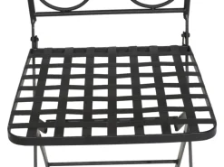 Siena Garden Klappsessel Stella Eisen 37 cm x 36 cm x 90 cm Schwarz Mosaik