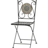 Siena Garden Klappsessel Prato Eisen 37 cm x 36 cm x 90 cm Schwarz Mosaik