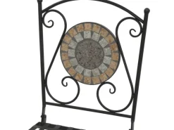 Siena Garden Klappsessel Prato Eisen 37 cm x 36 cm x 90 cm Schwarz Mosaik