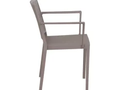 Siena Garden Lane Stapelsessel 56 cm x 57 cm x 80 cm Taupe