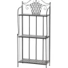 Siena Garden Regal Como 63 cm x 29 cm x 142 cm Grau Mosaik