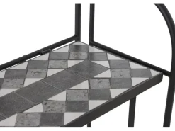 Siena Garden Regal Como 63 cm x 29 cm x 142 cm Grau Mosaik