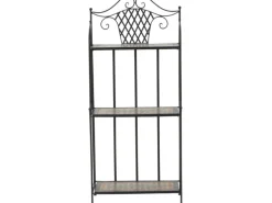 Siena Garden Regal Prato 63 cm x 29 cm x 142 cm Schwarz Mosaik