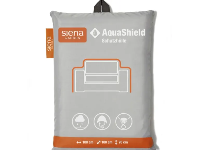 Siena Garden Schutzhülle Lounge-Sessel AquaShield Hellgrau 100 x 100 x 70 cm