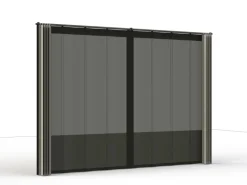 Siena Garden Seitenteile für Schattenmanufaktur Silber-Grau 300 cm x 210 cm
