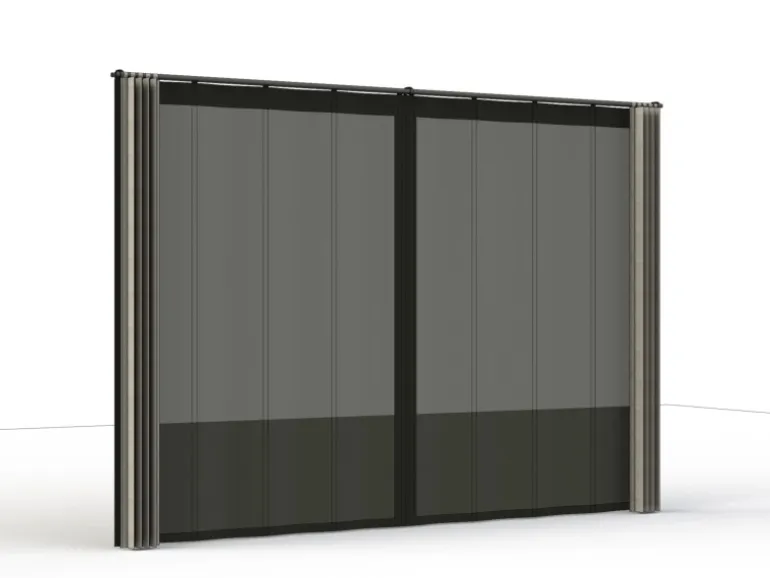 Siena Garden Seitenteile für Schattenmanufaktur Silber-Grau 300 cm x 210 cm